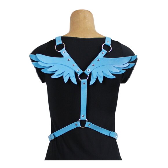 Leather Harness with Angel Wings - Picture 12 of 12